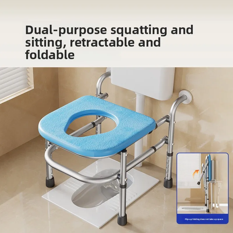 مقعد مرحاض مثبت على الحائط للحمام، كراسي استحمام قابلة للطي، قابلة للغسل، مقعد بلوري، مقعد صوان