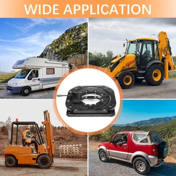 重型座椅旋轉底座,3.0mm鋼板旋轉底座,360度旋轉,適用於房車、露營車、船、卡車、巴士 8 最佳銷售 露營車旋轉座椅 - №2