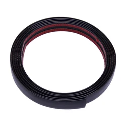 Length 2M Width 1.8cm Universal Black Flat Flexible Car Roof Trim Molding Strip PVC New