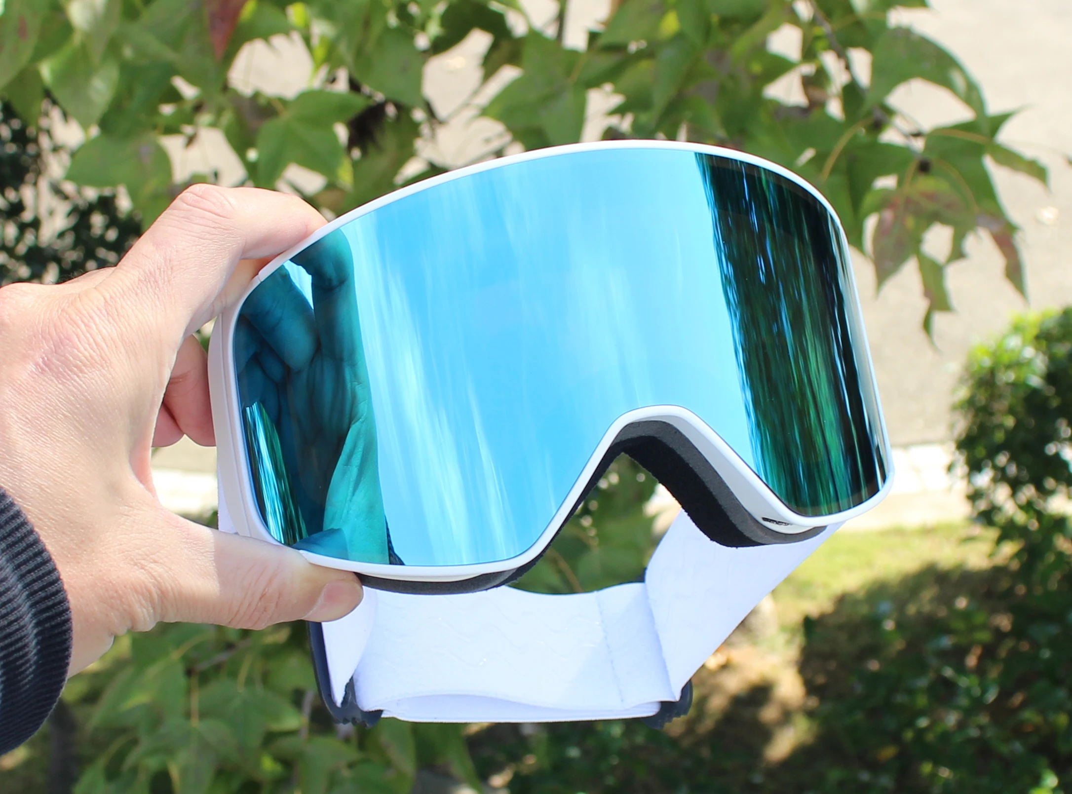 Magnetische Linse, Schneebrille, doppelschichtig, beschlagfrei, UV-Schutz zum Skifahren, Snowboarden, hochauflösende Klarheit, Unisex, Skifahren – Detail 11