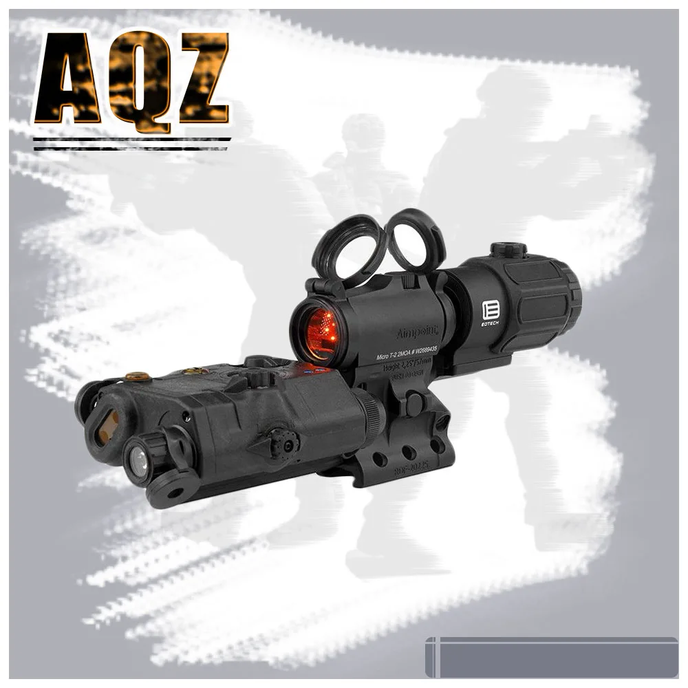 

Tactical Optic Red Dot Sight Scope LA5-C Tactical Flashlight, Laser Sight Compact Red Dot Collimator Hunting Shooting