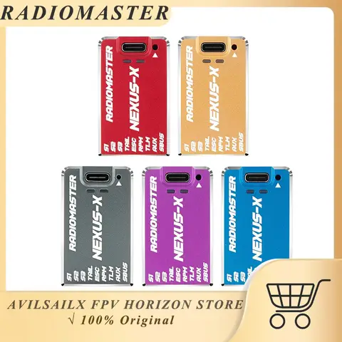 Radiomaster Nexus XR F4 Flight Controller with Built-in ExpressLRS 2.4G Receiver, All-in-One CNC Alloy FC for FPV Drone and Heli