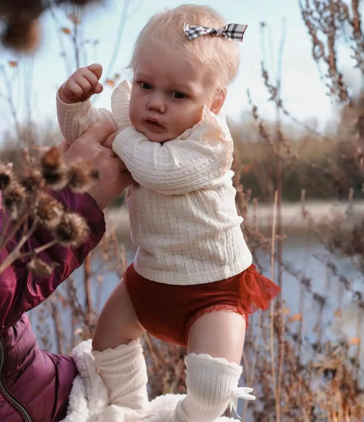 FBBD spersonalizowany limitowany moherowy zakorzeniony limitowana edycja Reborn Baby pens już ukończony lalka na prezent bożonarodzeniowy