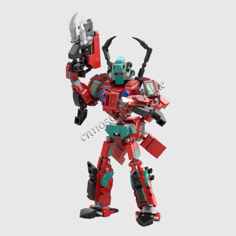 375 ELEMENTÓW Brickheadz Blaze Mech MOC Klocki Konstrukcyjne Modułowe Edukacyjne Kreatywne DIY Zabawka dla Chłopców Prezent Urodzinowy