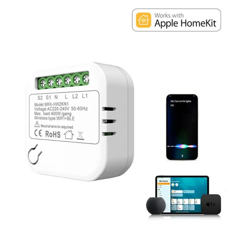 16A Homekit WIFI Smart Switch Mini 2-weg schakelaarmodule Cozylife Smart Breaker Ondersteuning Alexa Google Home Siri