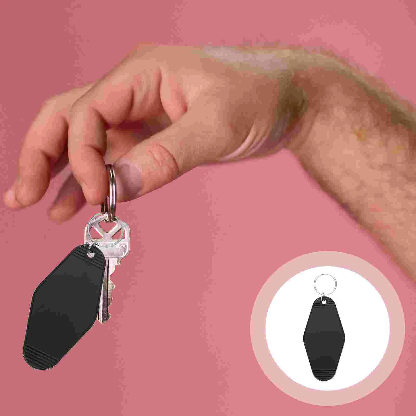 10 Pcs Diamond Listing Key Identifiers Wallet Keychain Tag Rhombus Labels Ring Plastic Tags Hotel Lovers