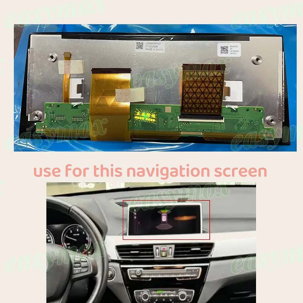 LCD Display With Touch Panel For BMW X1 F48 2015-2022 Heads-Up Navigation Screen Repair 8.8 Inch