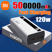 Xiaomi 500000mAh High Capacity PowerBank 120W Super Fast Charging Portable External Battery Powerbank for iphone Samsung Huawei
