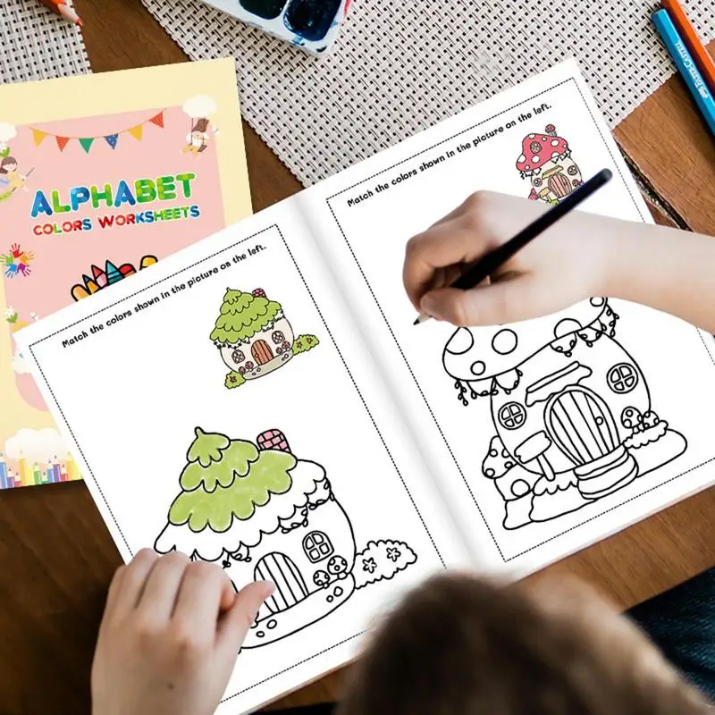 

Kids Coloring Books Alphabet Tracing Book Preschool Learning Activities For Toddler Boys And Girls Number Recognition And Color