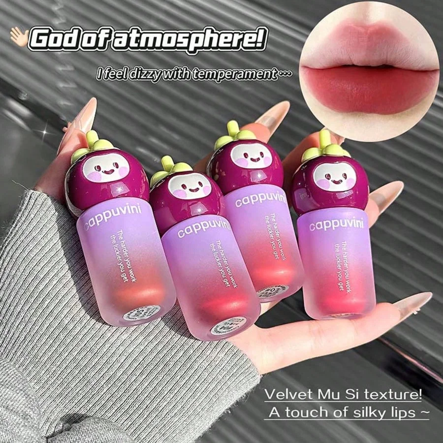 CAPPUVINI Cute and Fun Velvet Mist Lipstick Soft Mist Matte Gentle Whitening Commuting Pseudo Natural Makeup