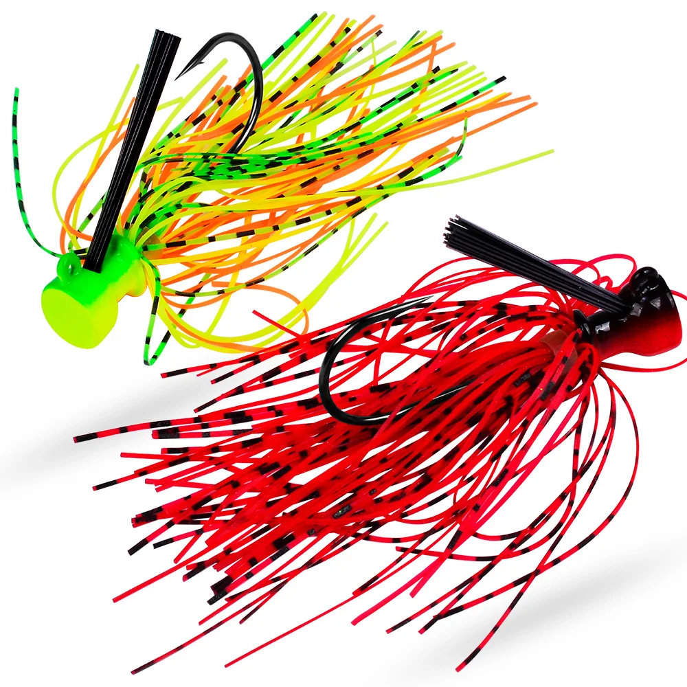 7G 10G 14G Jig Hook Fishing Lure Chatter Baits Spinner Bait Weedless Buzzbait Silicone Skirt Wobbler for Bass Pike Walleye Trout