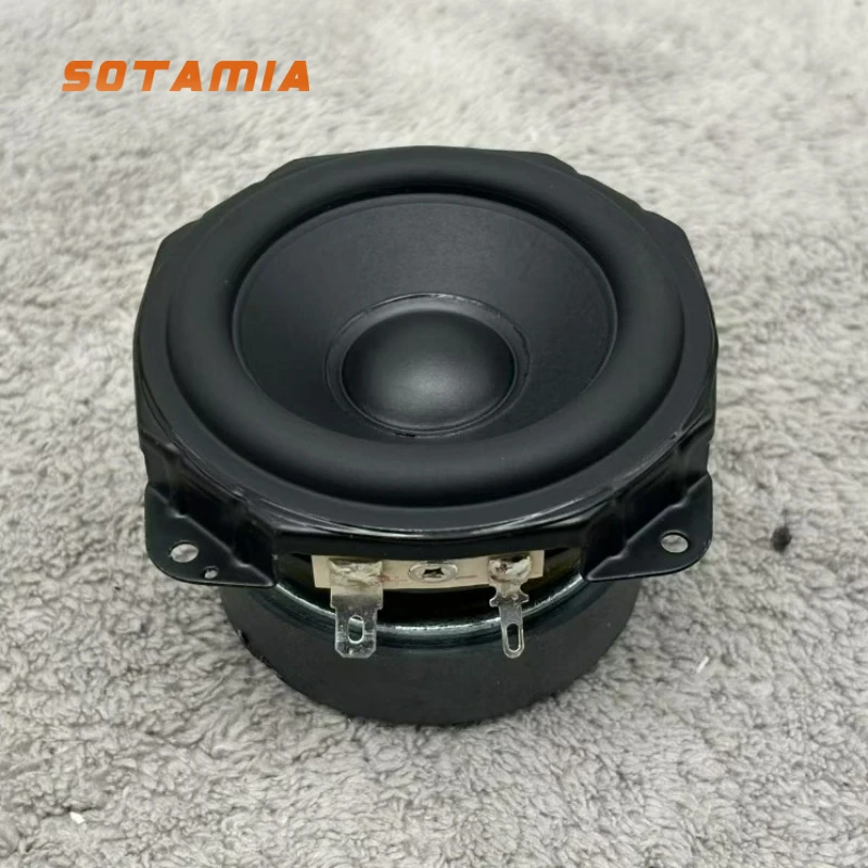 

SOTAMIA 1 шт. 3-дюймовый угол деформации встроенного типа полнодиапазонный динамик 8 Ом 25 Вт резиновый край длинный ход водонепроницаемый динамик