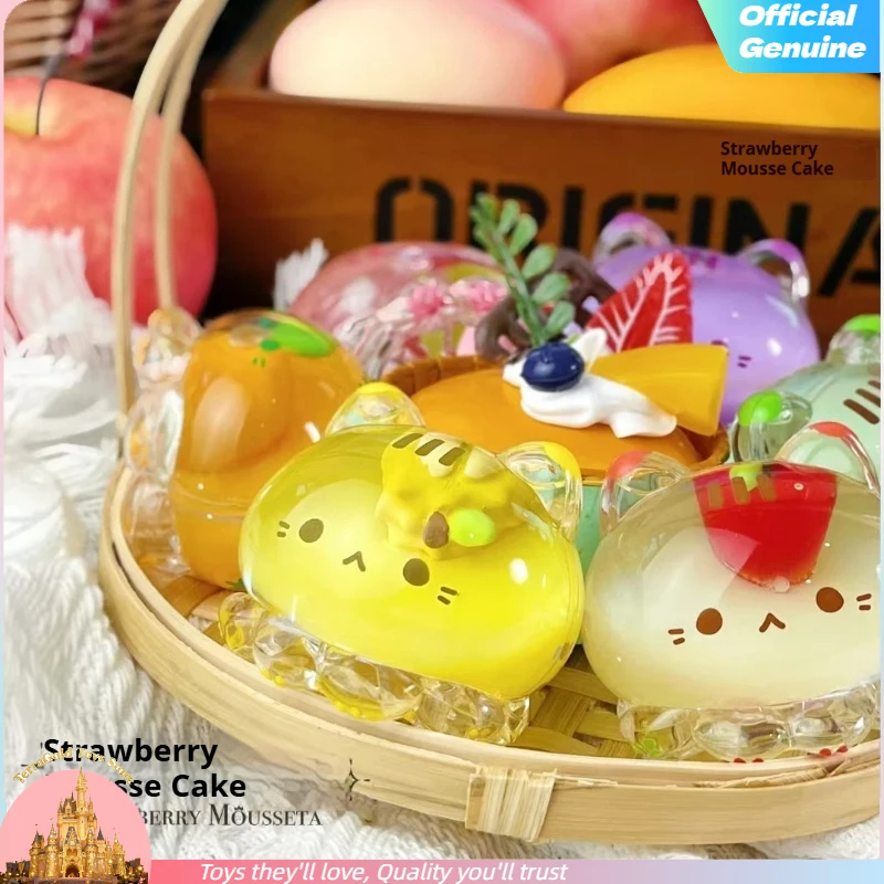 

Новый клубничный мусс и фруктовое желе слепая коробка Kawaii мультяшная фигурка модный декор для стола Коллекционный прекрасный рождественский подарок