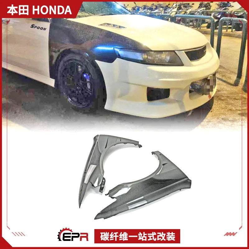 

Подходит для Honda Accord, модифицированное углеродное волокно, переднее крыло CL7, открывающаяся головка EPA, модификация песочной доски