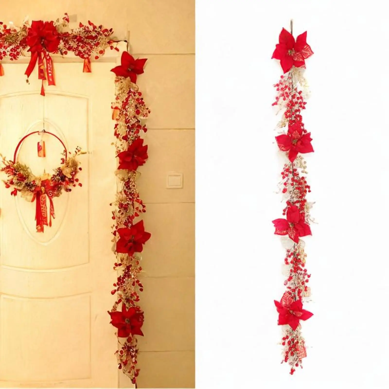 

Китайские красные ягоды, подвесной дверной орнамент для ресторана, вечеринки, кафе