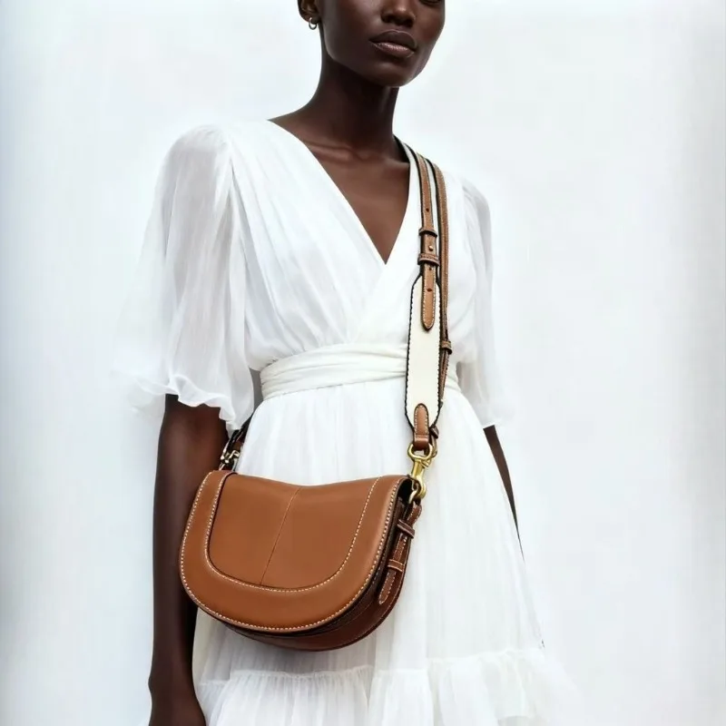 

New Luxury Fashion Women's Bag Wide Shoulder Strap Crossbody Bag Large Capacity Casual Travel Single Shoulder Crossbody Bag y2k