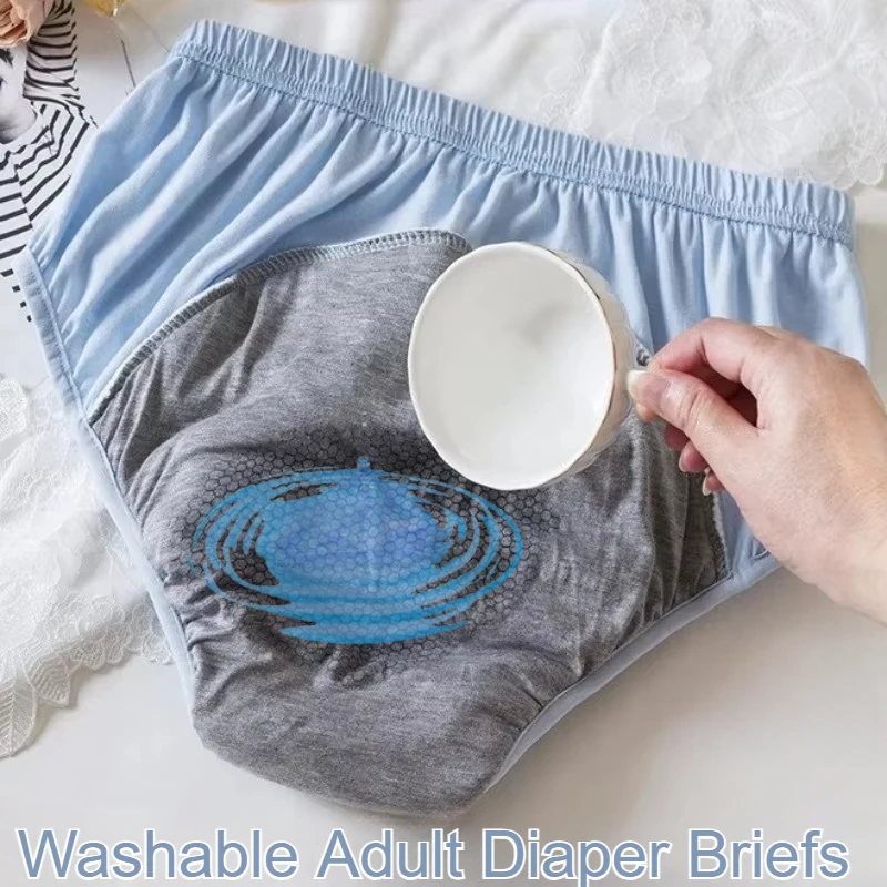 

Adult Diaper Underwear Graphene Absorptivity Washable Leak-proof Pants Elderly Incontinence Pregnancy Women's Menstrual Briefs