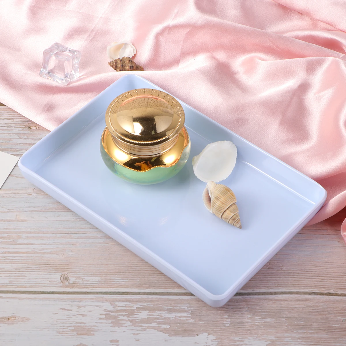 

Plastic Jewelry Tray Earring Storage Plate for Women Bedroom Bathroom Display St Gifts Rectangle Shape Craftsmanship