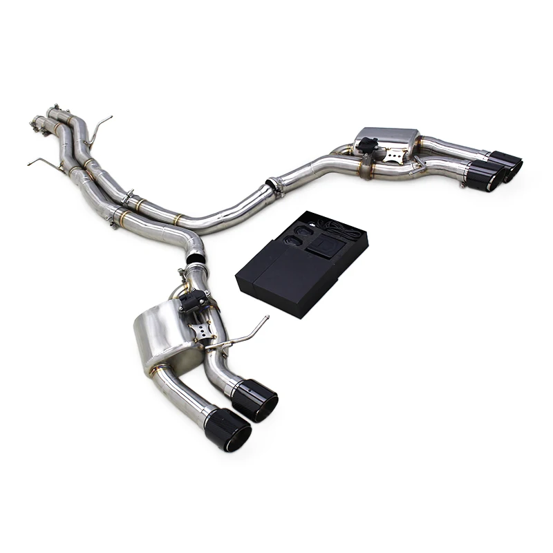 

LXBY-OEM Valvetronic Catback for Porsche Macan 3.0T 2014-2023 Stainless Steel Pipes Valve Exhaust System Carbon Black Tips