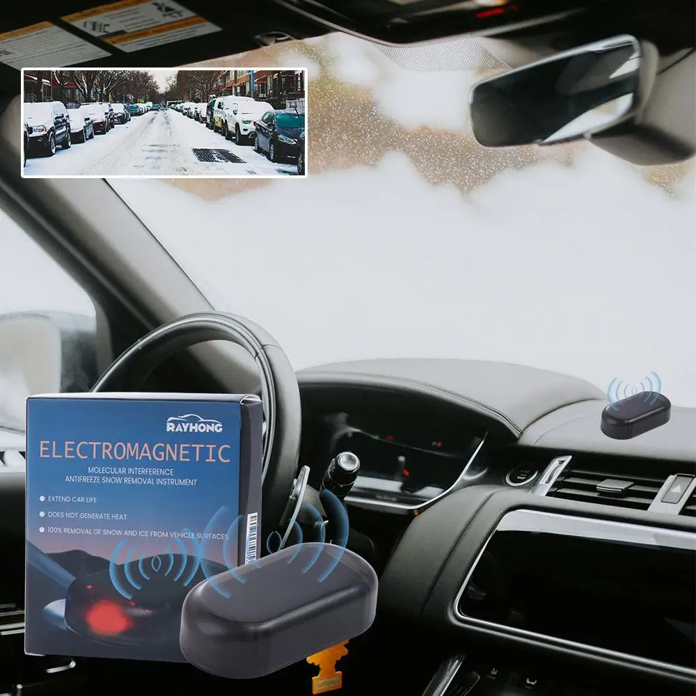 Ice and Snow Removal Anti-ice Snow Remover Instrument Defogging Safe Driving Car Snow Removal Device Defrosting Black