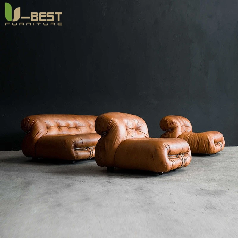 Industrial Retro Hippo Soriana Designers Sofa Living Room Furniture Leather Lounge Personalization Pub Club Studio Canape Divano