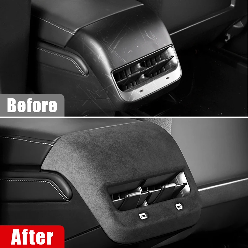 For Tesla Model Y 2021 2022 2023 2024 Model 3 2021-2023 Car Rear Air Conditioning Vent Outlet Cover Trim Accessories