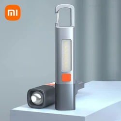 Xiaomi Outdoor Flashlight Portable Strong Light Variable Focus with Floodlight Side Light Flashlight Lamp High Brightness Tools