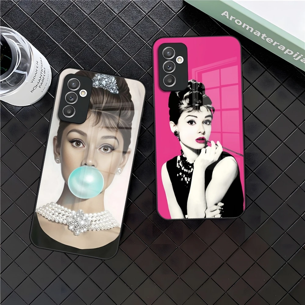 Audrey Hepburn Phone Case for Samsung A15 A25 A35 A55 A14 A12 A22 A32 A52 A11 A21 A31 A51 A05 A24 A34 A54 A13 23 A33 A53