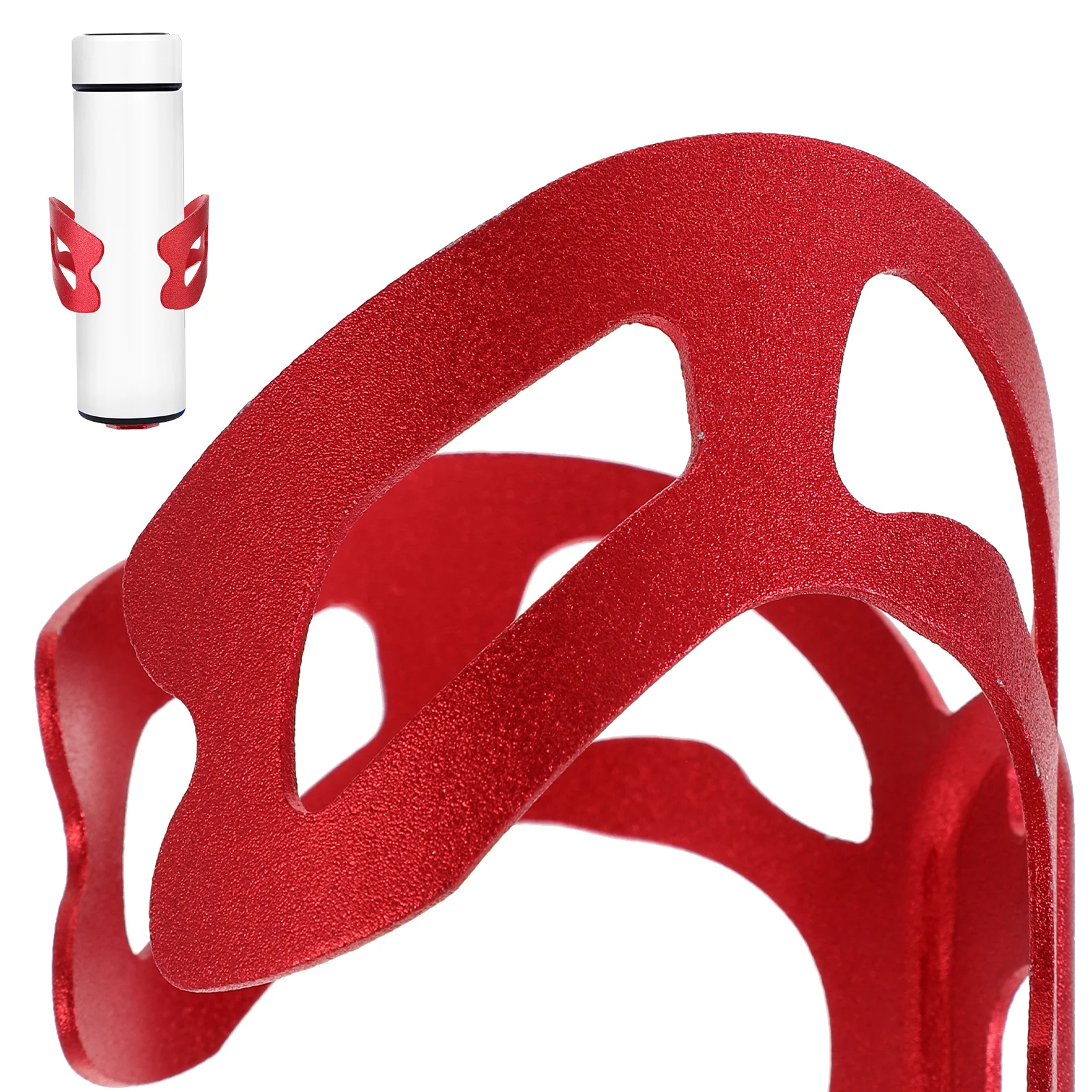 

1Set Bike Cup Holder Aluminum Durable Water Bottle Holder Bicycle Bottle Cage for Outdoor Riding Bike Accessories