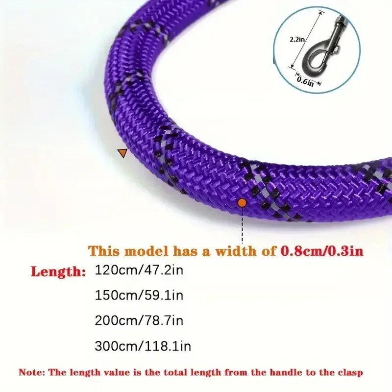 Reflective Dog Leash with Padded Handle - Durable Dual Traction Rope for Strong Dogs - Boost Safety and Control image 2