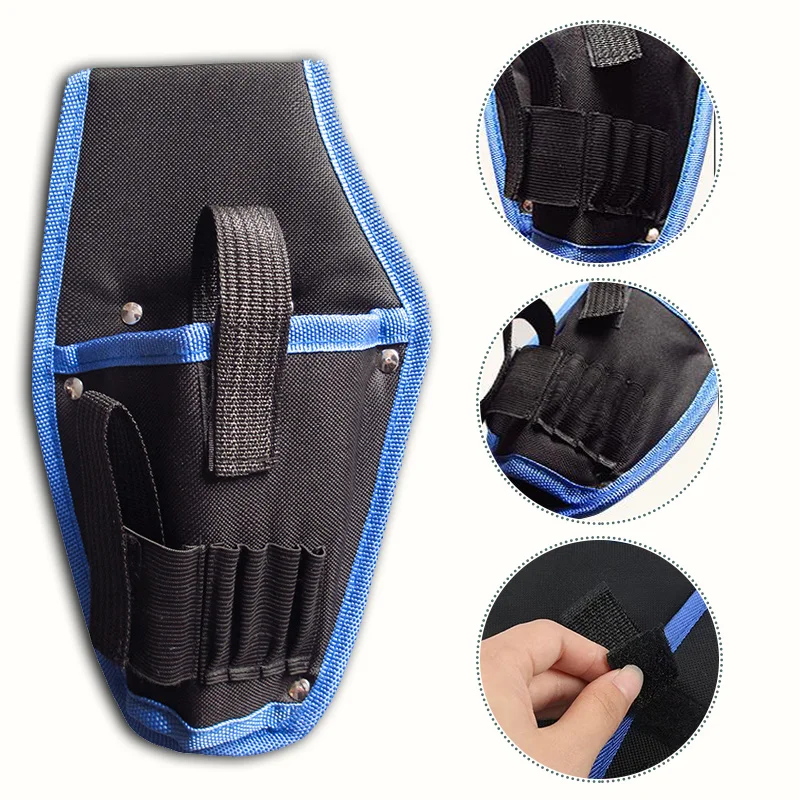 

Многофункциональная поясная сумка для электрика, водонепроницаемая, прочная, для хранения отверток и гаечных ключей, маленькая портативная сумка для дрели