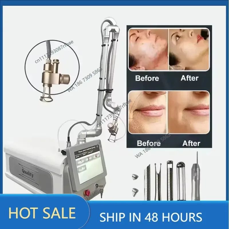 Portable Fractional CO2 Laser Machine, Skin Resurfacing Equipment for Wrinkle & Acne Scar Treatment, CE Certified