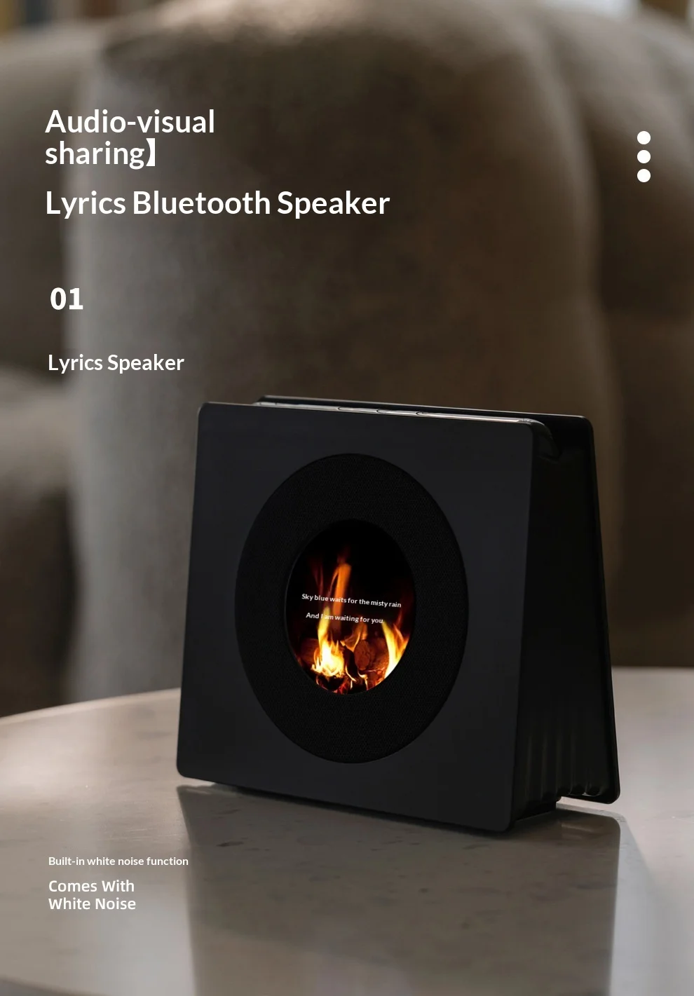 قذيفة ضوء الصوت اللاسلكية الصغيرة بلوتوث مكبر صوت صغير حفلة هدية ساعة الصوت مضخم الصوت سطح المكتب اللاسلكي الصوت #4