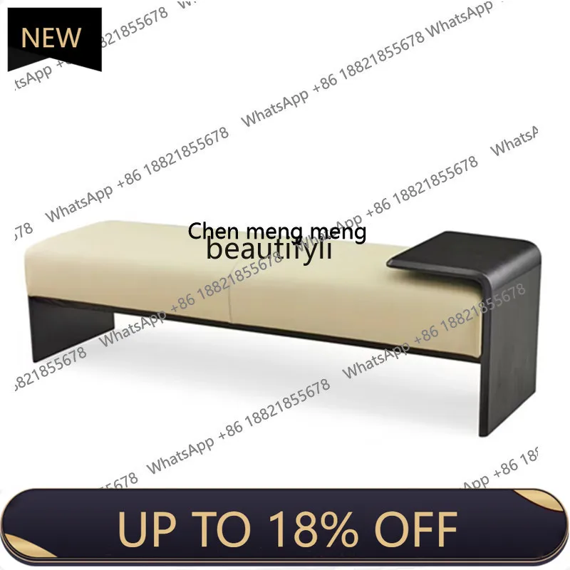 P178 جديد النمط الصيني خشب متين غرفة نوم السرير نهاية البراز غرفة المعيشة أريكة البراز مرحاض منطقة الراحة مقعد طويل