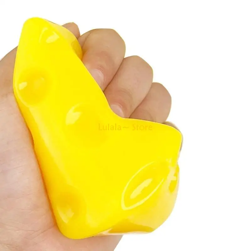 Y4QA Cheese Dessert Slow Rising Toy Anti Stress Fidgets Toy Decompression Toy for Kids Christmas Sock Filler