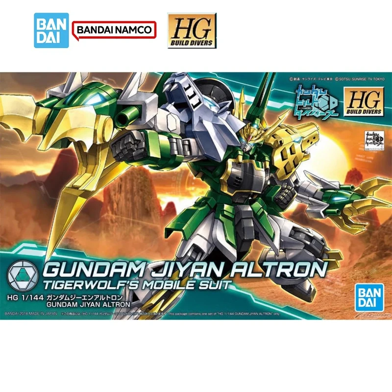 Bandai HGBD 1/144 Gundam Model Kit Anime Figuren Jiyan Altron Tigerwolf's Mobile Suit Action Figure Gewrichten Beweegbare Speelgoed Speelgoed