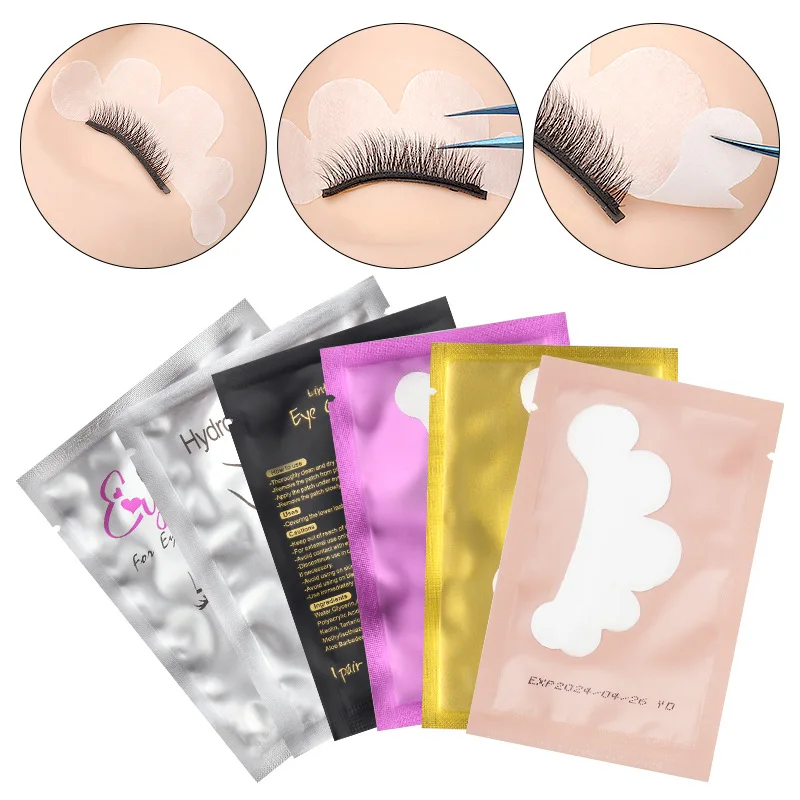 50 Pairs Cloud Shape Paper Eye Gel Patches Under Eye Pads Eyelash Extension Lashes Accessories Tips Female Makeup Tools