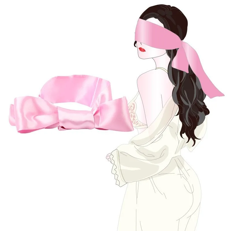1PC Zijden Oogafdekking Geniet Ooglapjes Leuke Blinddoek Zijden Lint Satijn Zijde Slaapmasker Sexy Voor Vrouwen Cadeau Verrassing Hoge kwaliteit