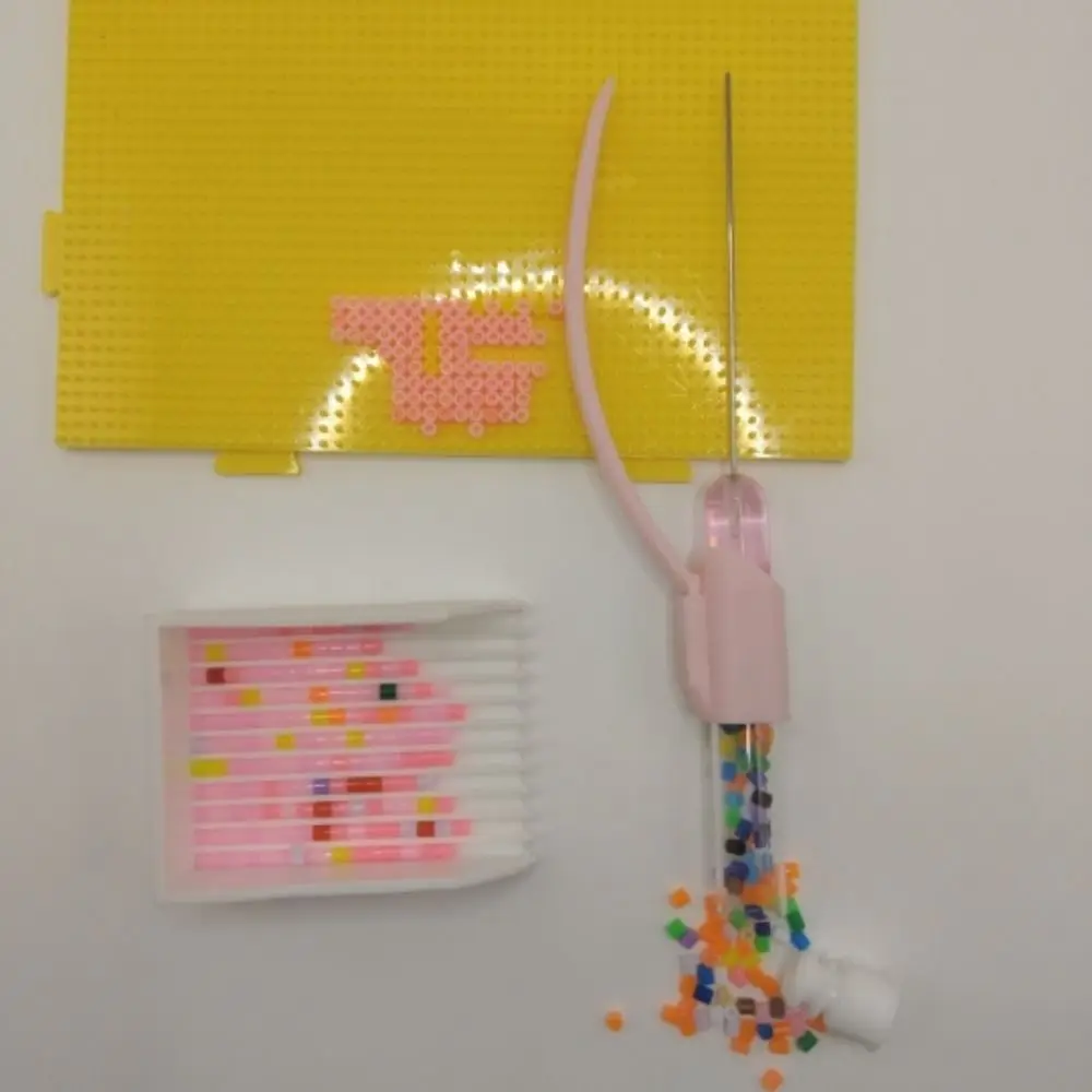 Kits de bandeja de bolígrafos con Clips de diamante creativos, pinzas de pintura de diamante DIY de 2,6mm, separador de pintura de diamantes de imitación hecho a mano