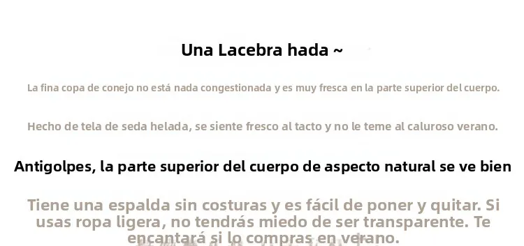 Sujetador sexy de encaje tipo conejita para mujer, sin costuras, con espalda hermosa, sin tirantes, que reduce el tamaño del ...