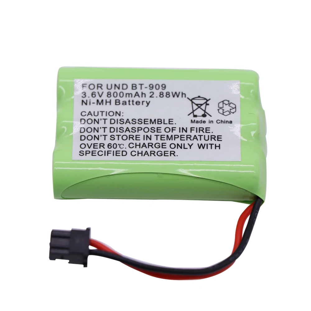 Akumulator Ni-MH 3,6 V 800 mAh do uniden BT-909 BT909 3 * AAA 3,6 V NI-MH do zabawek RC Części zamów bezpieczeństwa do zabawek elektrycznych RC