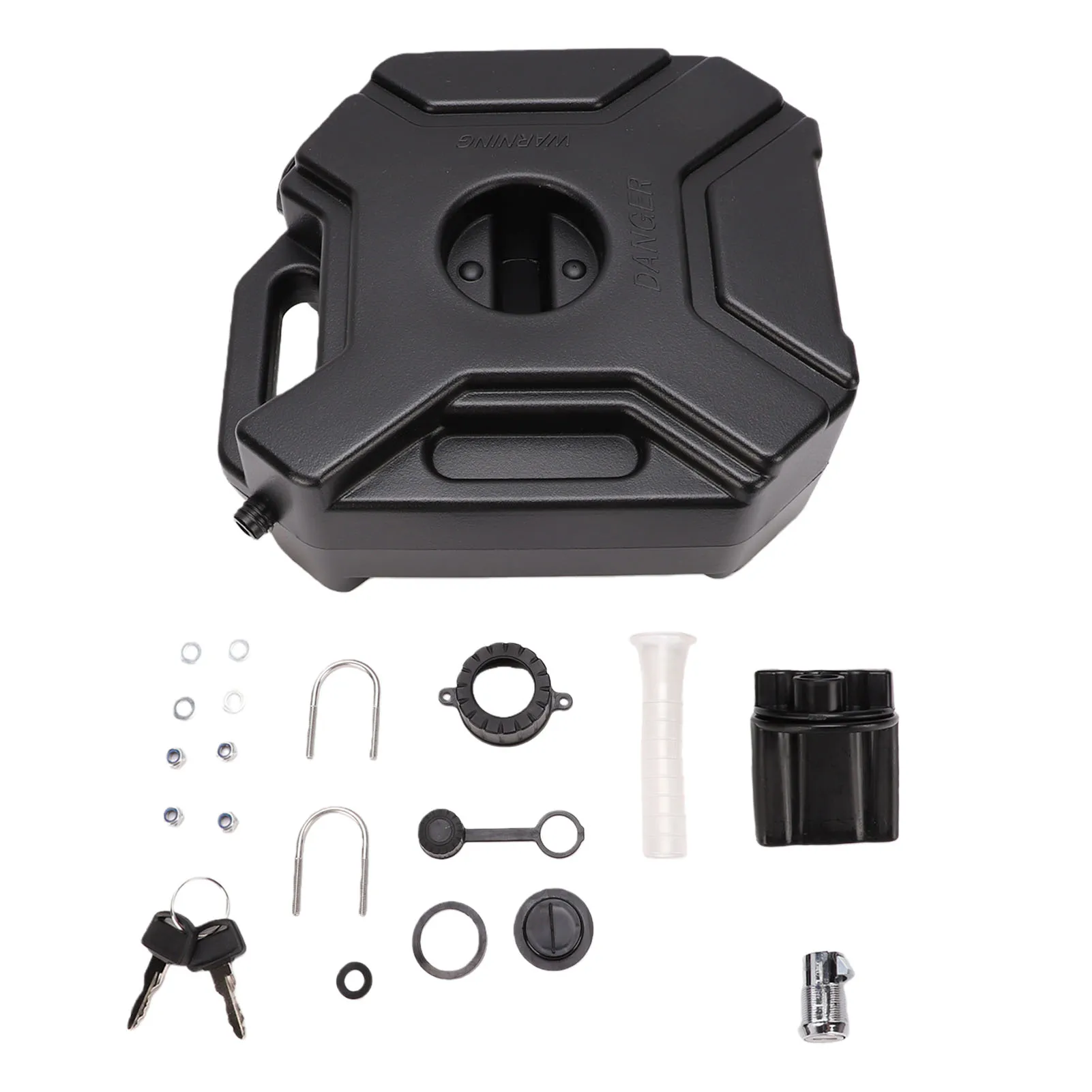 Tank with Locking Mounting Bracket 5L Lockable Secure Mounting System Container Box Universal for Motorcycle Car SUV ATV