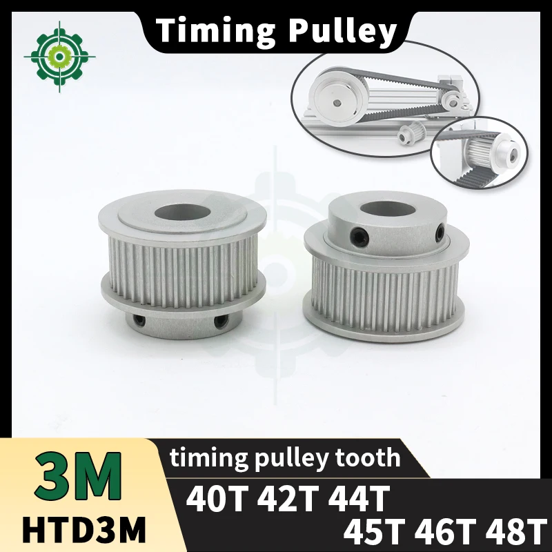 HTD3M Timing Pulley 40T 42T 44T 45T 46T 48T Belt Pulley 40teeth 42teeth 44teeth 45teeth 46teeth 48teeth HTD 3M Synchronous Wheel