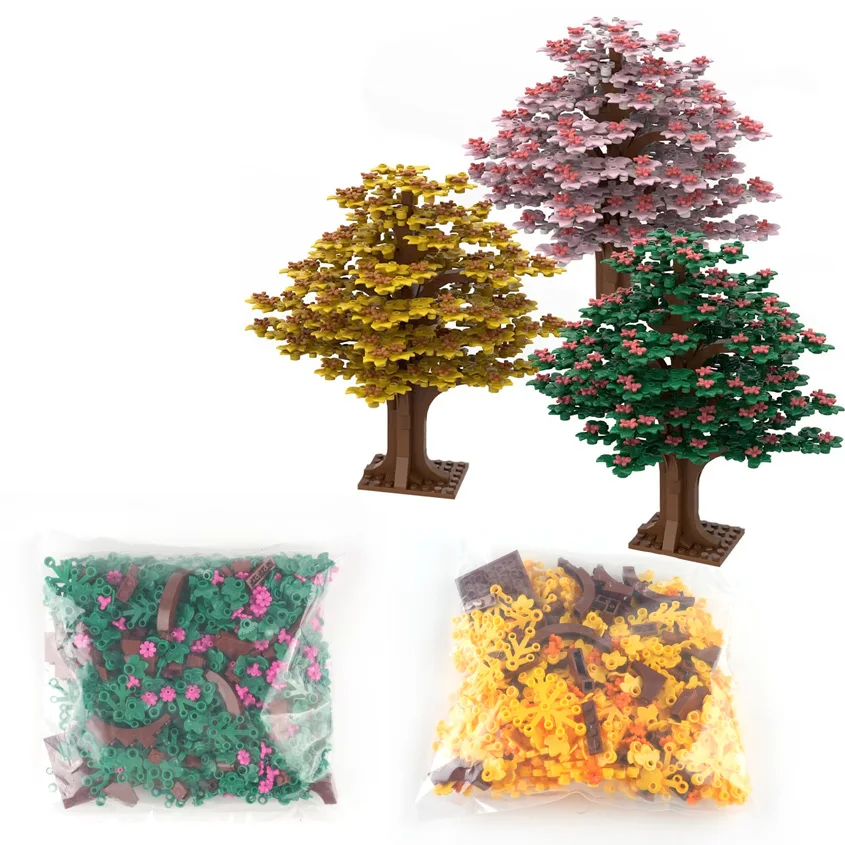 

Assemble Forest Tree Scene MOC Building Block Creative Garden Flower Trees Scene Girls Puzzle Model Small Bricks Toys Kids Gifts