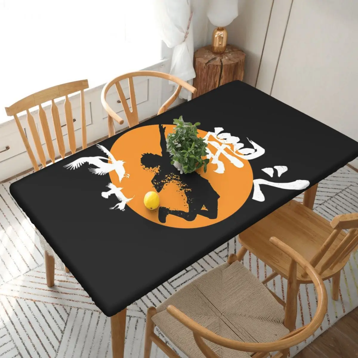Haikyuu Karasuno Fly High Manga Anime Custom Rectangular Tablecloth Oilproof Table Cover for Festival Decorations Table Cloth