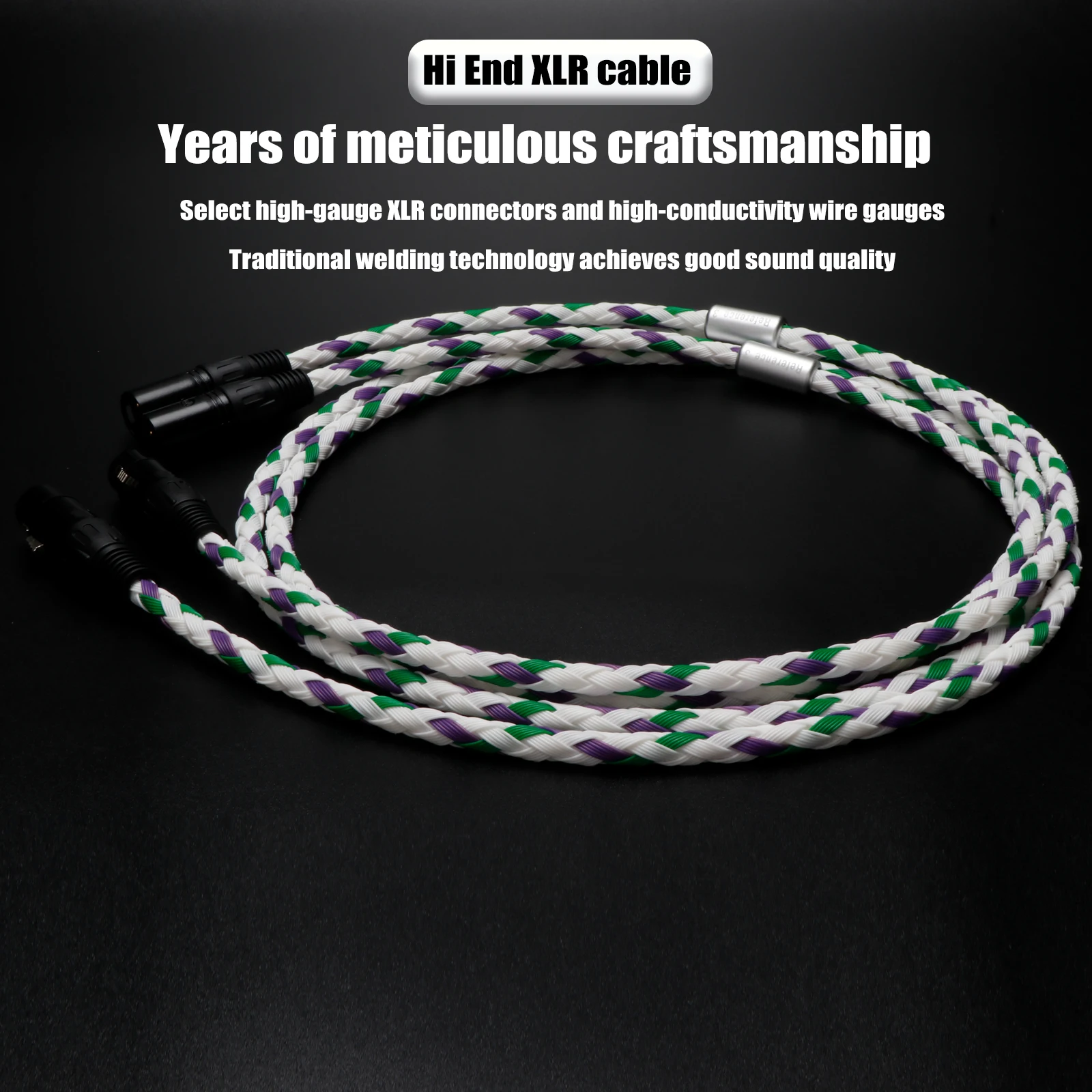 

High Quailty XLO Reference 3 R3-2 Balanced XLR Cable Hifi XLR 3 Pin 2 XLR Male to 2 XLR Female Audio Interconne Cable