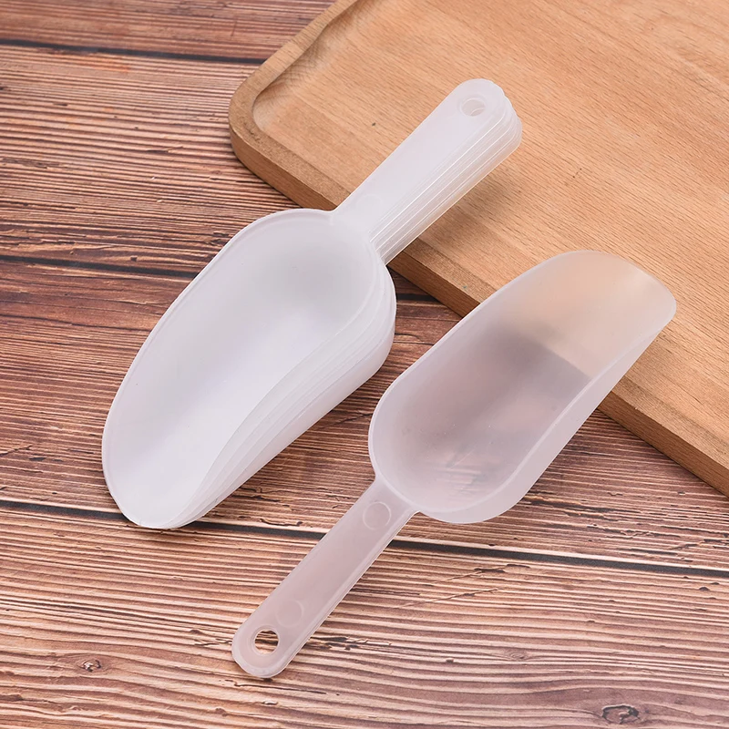 2/5Pcs Multifunctional Plastic Flour Spoon Ice Measuring Scoop Baking Kitchen Ice Cream Buffet Candy Kitchen Shovel Nut Pet Food
