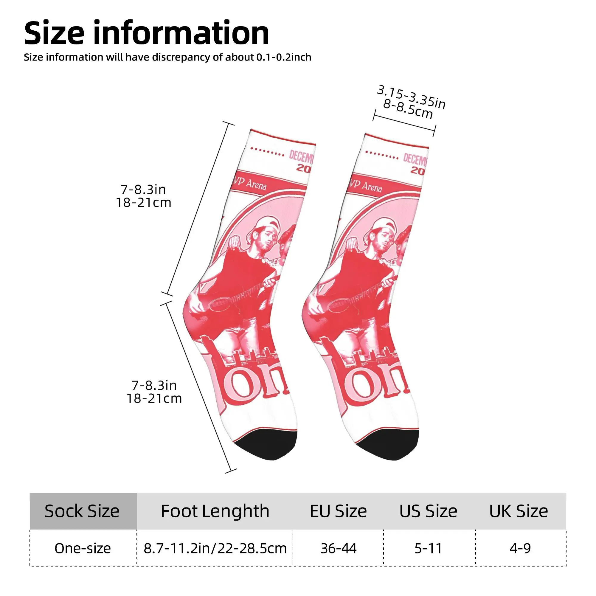 Calzini unisex da uomo Jonas Bros 20th Anniversary Tour Calze Calzini antiscivolo di qualità Calzini da esterno dal design casual autunnale
