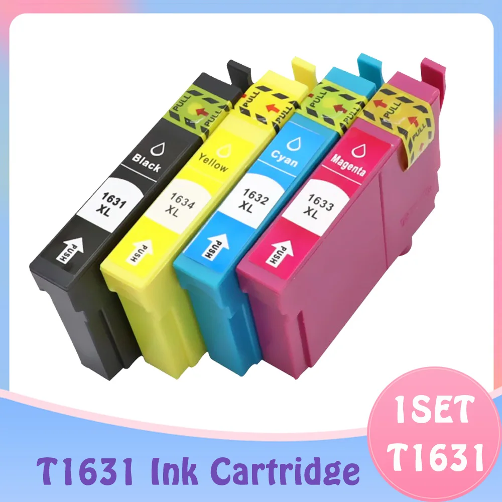 Kompatybilny dla Epson 16XL T1631 1631 1632 pojemnik z tuszem do WF 2650 WF-2630 WF-2660 WF-2750 WF-2760 XP-320 XP-420 XP-424