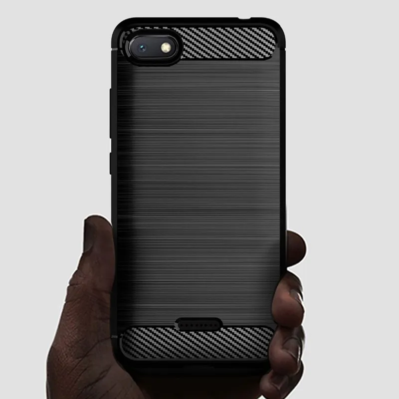 Soft Cover for Redmi 6A Carbon Fiber Silicone Case for xiaomi redmi 6a Redmi6A Back Phone Cover Coque Fundas